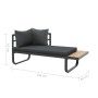 2-teilige Ecksofagarnitur mit WPC-Aluminiumkissen von , Outdoor-Sofas - Ref: Foro24-44704, Preis: 398,99 €, Rabatt: %