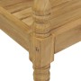 Batavia solid teak wood bench with beige cushion 120 cm by , garden benches - Ref: Foro24-3062157, Price: 217,63 €, Discount: %