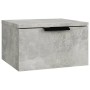 Concrete gray wall bedside table 34x30x20 cm by , Lockers and storage cabinets - Ref: Foro24-811384, Price: 32,19 €, Discount: %