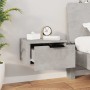 Concrete gray wall bedside table 34x30x20 cm by , Lockers and storage cabinets - Ref: Foro24-811384, Price: 32,19 €, Discount: %