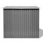 Caseta de jardín de metal 257x205x178 cm gris de vidaXL, Cobertizos - Ref: Foro24-42907, Precio: 422,37 €, Descuento: %