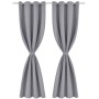 Blackout curtains 2 pieces with metal eyelets 135x175 cm gray by , Curtains and curtains - Ref: Foro24-132202, Price: 34,50 €...