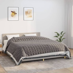 Weighted blanket gray fabric 220x260 cm 15 kg by , Blankets - Ref: Foro24-350785, Price: 79,50 €, Discount: %