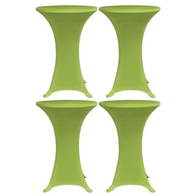 Elastic table cover 4 units 60 cm green by , Covers - Ref: Foro24-279087, Price: 40,09 €, Discount: %