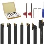 Indexable turning tool set 12 pieces 8x8mm 70mm by , Milling machines - Ref: Foro24-146717, Price: 94,68 €, Discount: %