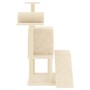 Rascador para gatos con postes de sisal color crema 110,5 cm de , Mobiliario para gatos - Ref: Foro24-172061, Precio: 48,91 €...