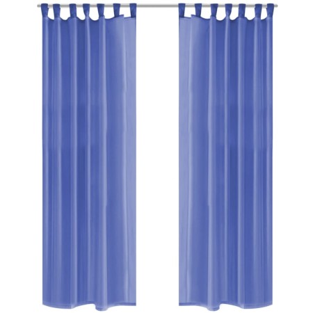 Chiffon curtains 2 units 140x245 cm royal blue by vidaXL, Curtains and curtains - Ref: Foro24-132247, Price: 20,41 €, Discoun...