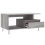 Sonoma gray plywood coffee table 90x49x45 cm by vidaXL, Coffee table - Ref: Foro24-831026, Price: 64,46 €, Discount: %