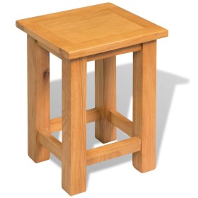 Solid oak wood side table 27x24x37 cm by vidaXL, Side tables - Ref: Foro24-244207, Price: 35,99 €, Discount: %