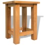 Mesa auxiliar de madera maciza de roble 27x24x37 cm de vidaXL, Mesas auxiliares - Ref: Foro24-244207, Precio: 35,45 €, Descue...