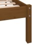 Solid pine wood bed frame honey brown 100x200 cm by vidaXL, Beds and slatted bases - Ref: Foro24-810075, Price: 87,04 €, Disc...