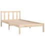 Estructura de cama madera maciza de pino 90x200 cm de vidaXL, Camas y somieres - Ref: Foro24-810067, Precio: 69,95 €, Descuen...