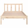 Estructura de cama madera maciza de pino 90x200 cm de vidaXL, Camas y somieres - Ref: Foro24-810067, Precio: 69,95 €, Descuen...