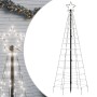 Cone Christmas tree with stakes 220 cold white LEDs 180 cm by vidaXL, Christmas lights - Ref: Foro24-358101, Price: 35,20 €, ...