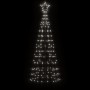 Árbol de Navidad cono con estacas 220 LEDs blanco frío 180 cm de vidaXL, Luces de Navidad - Ref: Foro24-358101, Precio: 35,20...