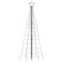 Árbol de Navidad cono con estacas 220 LEDs blanco frío 180 cm de vidaXL, Luces de Navidad - Ref: Foro24-358101, Precio: 35,20...