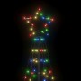 Kegelförmiger Weihnachtsbaum mit Pfählen, 220 bunten LEDs, 180 cm von vidaXL, Weihnachtsbeleuchtung - Ref: Foro24-358102, Pre...