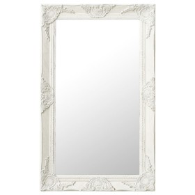 White baroque style wall mirror 50x80 cm by vidaXL, Mirrors - Ref: Foro24-320320, Price: 70,99 €, Discount: %