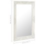 White baroque style wall mirror 50x80 cm by vidaXL, Mirrors - Ref: Foro24-320320, Price: 73,85 €, Discount: %