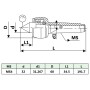 Contrapunto rotativo MT4 de vidaXL, Abrazaderas y tornillos - Ref: Foro24-146694, Precio: 37,30 €, Descuento: %