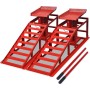 Car repair ramps 2 units red steel by vidaXL, Specific and repair tools for vehicles - Ref: Foro24-210352, Price: 296,95 €, D...