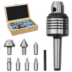 Rotary tailstock set 10 pieces MT2 by vidaXL, Clamps and screws - Ref: Foro24-146689, Price: 93,99 €, Discount: %