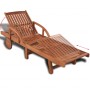 Solid acacia wood sun lounger by vidaXL, Loungers - Ref: Foro24-42592, Price: 132,98 €, Discount: %