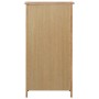 Mueble zapatero de madera maciza de roble 76x37x105 cm de vidaXL, Zapateros y organizadores de calzado - Ref: Foro24-247460, ...