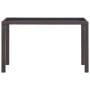 Brown synthetic rattan garden table 123x60x74 cm by vidaXL, Garden tables - Ref: Foro24-46447, Price: 179,77 €, Discount: %