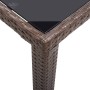 Brown synthetic rattan garden table 123x60x74 cm by vidaXL, Garden tables - Ref: Foro24-46447, Price: 179,77 €, Discount: %