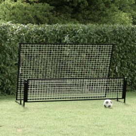 Soccer goal with rebounder 2 in 1 steel 202x104x120 cm by vidaXL, soccer goals - Ref: Foro24-93373, Price: 73,99 €, Discount: %