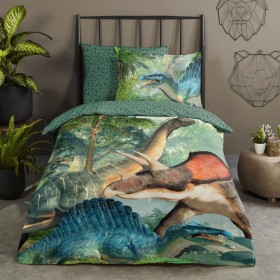 Good Morning JURASSIC children's duvet cover 140x200/220 cm green by Good Morning, Duvet covers - Ref: Foro24-437671, Price: ...