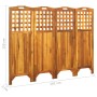 4-panel screen solid acacia wood 161x2x120 cm by vidaXL, Room dividers - Ref: Foro24-311879, Price: 123,98 €, Discount: %