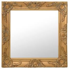 Goldener Wandspiegel im Barockstil 50x50 cm von vidaXL, Spiegel - Ref: Foro24-320313, Preis: 36,95 €, Rabatt: %