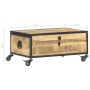 Mesa de centro de madera maciza de mango 70x50x33 cm de vidaXL, Mesas de centro - Ref: Foro24-286378, Precio: 212,44 €, Descu...