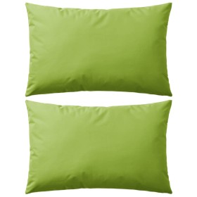 Outdoor cushions 2 units 60x40 cm apple green by vidaXL, Cushions - Ref: Foro24-132292, Price: 29,99 €, Discount: %