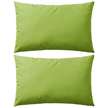 Cojines para exteriores 2 unidades 60x40 cm verde manzana de vidaXL, Cojines - Ref: Foro24-132292, Precio: 29,23 €, Descuento: %