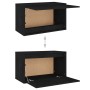 TV furniture 3 pieces solid black pine wood by vidaXL, TV Furniture - Ref: Foro24-3100278, Price: 190,99 €, Discount: %