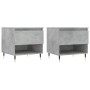 Coffee tables 2 pcs concrete gray engineered wood 50x46x50 cm by vidaXL, Coffee table - Ref: Foro24-830901, Price: 61,46 €, D...