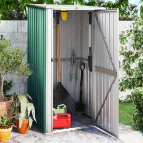 Garden shed green galvanized steel 118.5x97x209.5 cm by vidaXL, Sheds - Ref: Foro24-150899, Price: 200,99 €, Discount: %