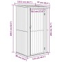 Garden shed green galvanized steel 118.5x97x209.5 cm by vidaXL, Sheds - Ref: Foro24-150899, Price: 169,92 €, Discount: %