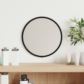 Black round wall mirror Ø20 cm by vidaXL, Mirrors - Ref: Foro24-348183, Price: 16,96 €, Discount: %