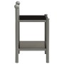 Gray and black metal and glass bedside table 45x34.5x60.5 cm by vidaXL, Nightstands - Ref: Foro24-325073, Price: 34,70 €, Dis...