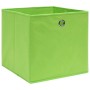 Aufbewahrungsboxen 10 Stück grüner Vliesstoff 28x28x28 cm von vidaXL, Aufbewahrungskörbe - Ref: Foro24-325229, Preis: 43,22 €...