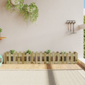 Raised garden bed fence impregnated pine wood 200x30x30cm by vidaXL, Pots and planters - Ref: Foro24-832506, Price: 45,99 €, ...