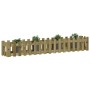 Raised garden bed fence impregnated pine wood 200x30x30cm by vidaXL, Pots and planters - Ref: Foro24-832506, Price: 44,09 €, ...