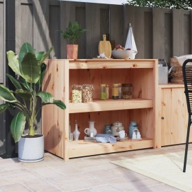 Outdoor kitchen furniture solid pine wood 106x55x92 cm by vidaXL, Kitchen cabinets - Ref: Foro24-832345, Price: 170,79 €, Dis...