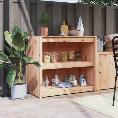 Outdoor-Küchenmöbel aus massivem Kiefernholz 106x55x92 cm von vidaXL, Küchenschränke - Ref: Foro24-832345, Preis: 170,99 €, R...