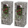 Gabion post/planter basket 2 units steel 50x50x120 cm by vidaXL, fence posts - Ref: Foro24-142544, Price: 118,20 €, Discount: %