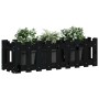 Raised garden bed with black pine wood fence 100x30x30cm by vidaXL, Pots and planters - Ref: Foro24-832474, Price: 30,10 €, D...